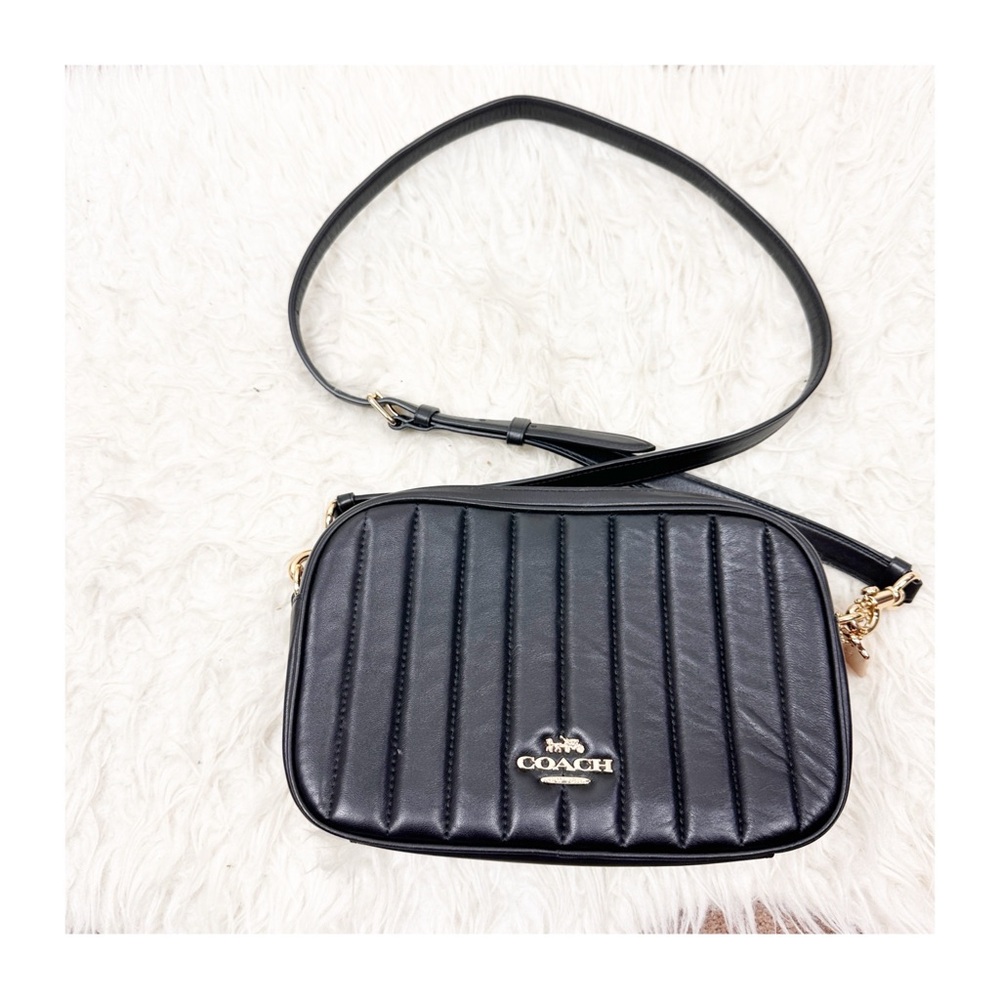 Coach Black Jes Quilted Crossbody Bag - Picture 13 of 14